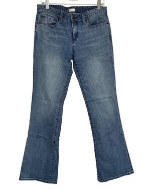 Gap 1969 Long & Lean Boot Cut Jeans Womens 28 R Blue Western Cowgirl Casual Boho